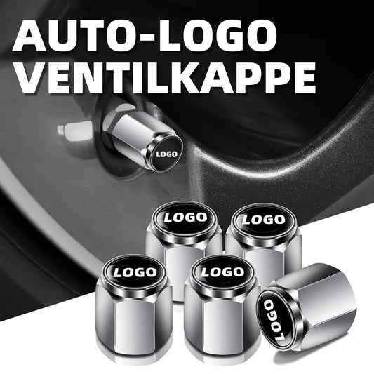Valve caps made of aluminum alloy with car brand logo 