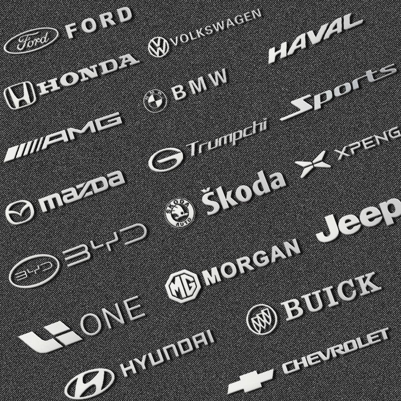 Premium car logo sticker made of metal - individual upgrade for your vehicle 