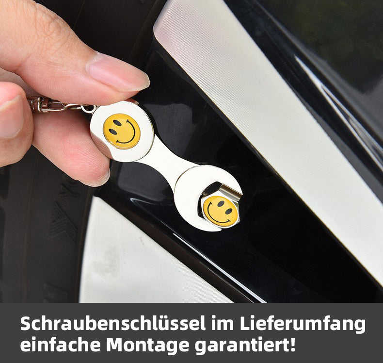 Valve caps made of aluminum alloy with car brand logo 