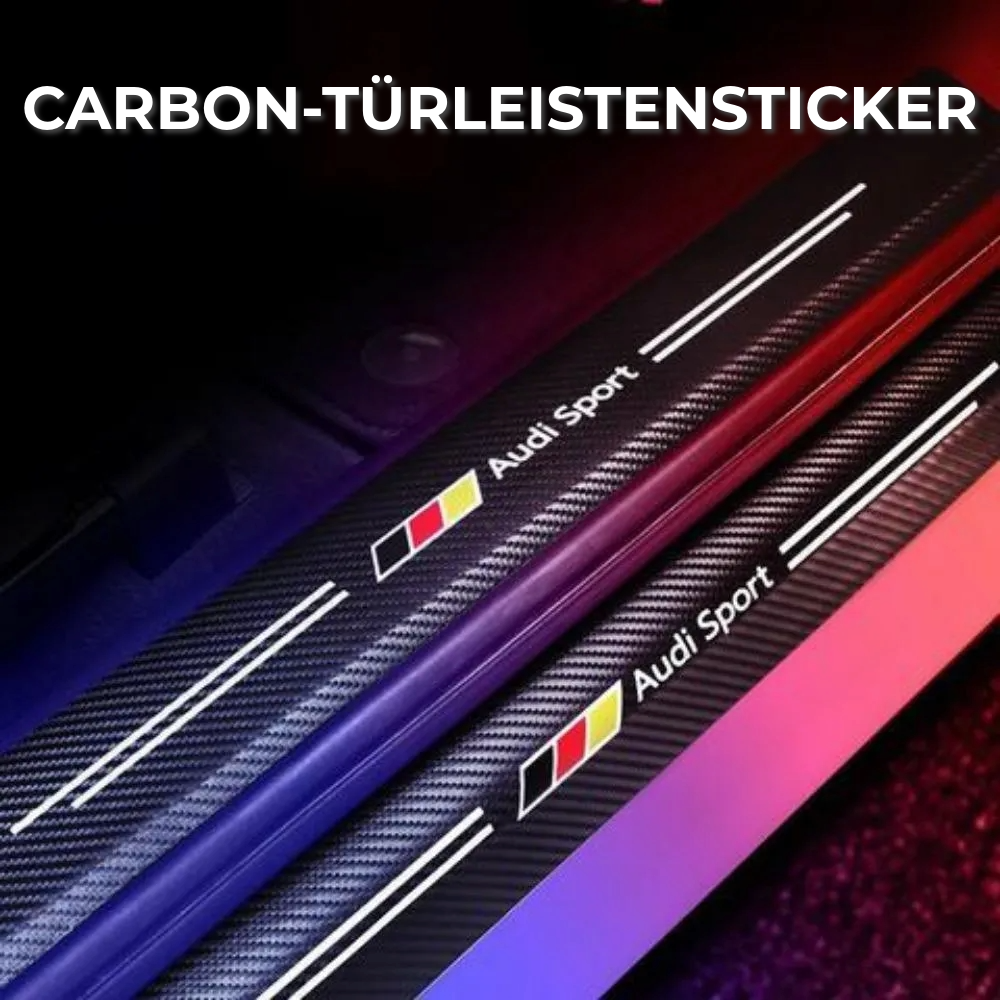 Carbon door trim stickers