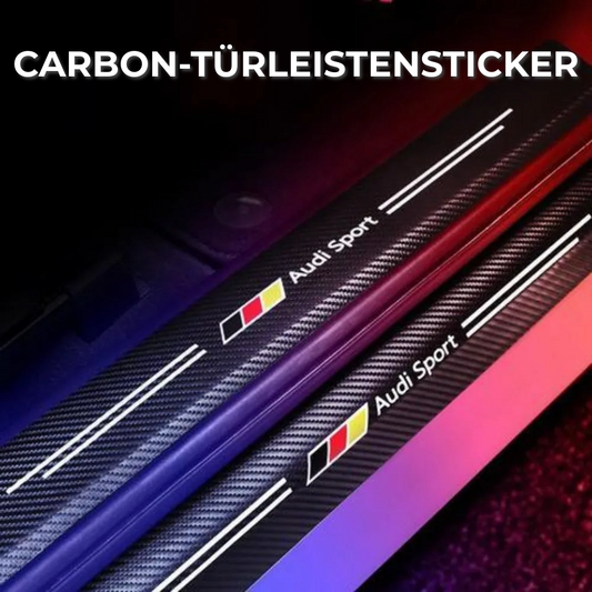 Carbon door trim stickers