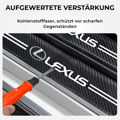 Carbon door trim stickers